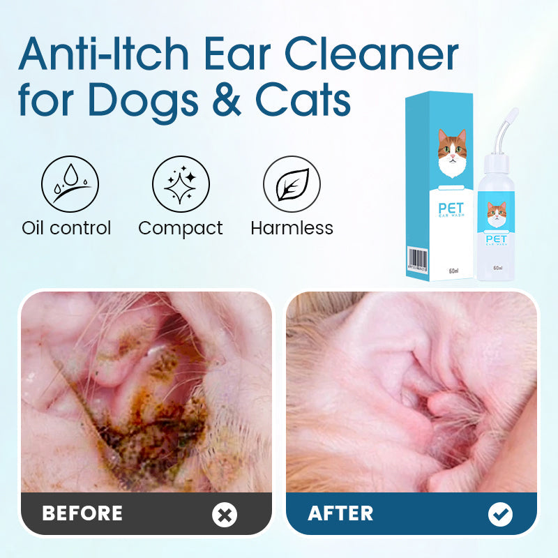 🔥 [Buy 3 Get 2 Free] Vet-Recommended Instant Relief Pet Anti-Itch Ear Cleaner 🐶🐱