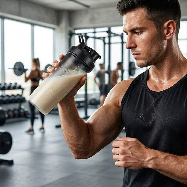 Portable Protein Shaker Bottle